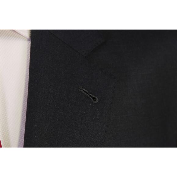 Jos A Bank Signature Gold Solid Charcoal Gray 2-Btn Wool Suit 44L - Picture 5 of 9